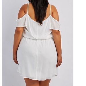 Almost new. White CR cold shoulder dress